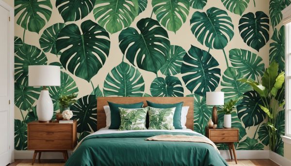 Les motifs tropicaux et botaniques pour un mur jungle