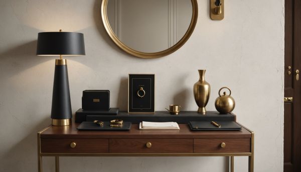 Poser un vide-poches élégant sur la console de l entrée chic